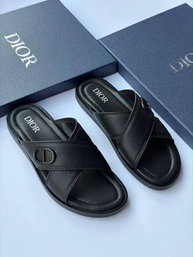 Original Dior Leather Slippers