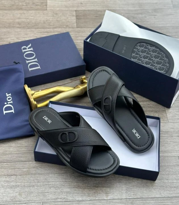Original Dior Leather Slippers