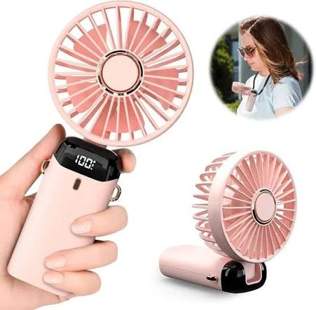 Digital Mini, Foldable USB Charging Fan