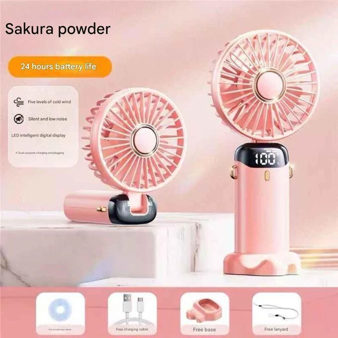 Digital Mini, Foldable USB Charging Fan