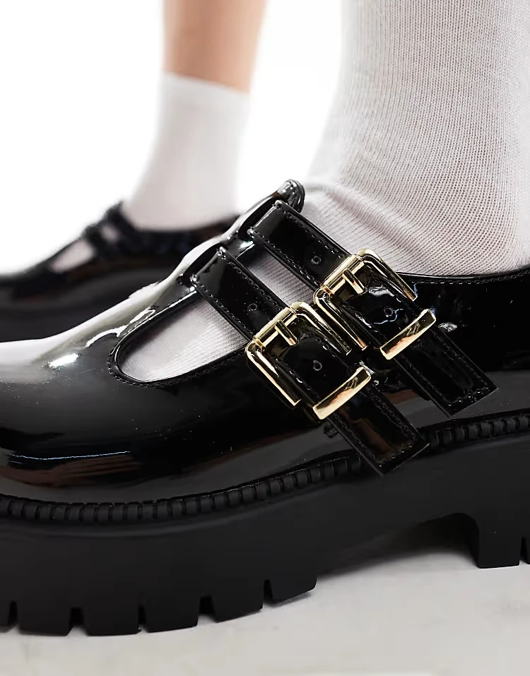 Wide Fit T-bar Mary Janes Shoes