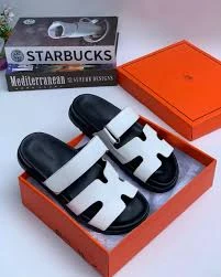 Men Quality Hermes Slides