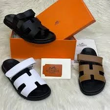Men Quality Hermes Slides