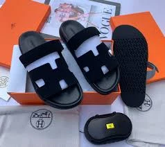 Men Quality Hermes Slides